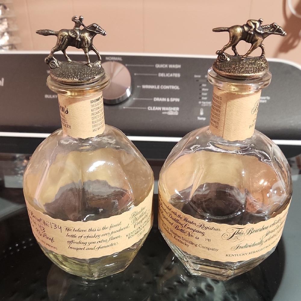 Horse Racing Themed Glass Decanter Set